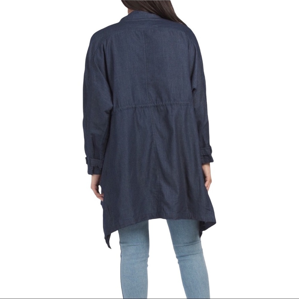 1 Sunset Lane Lightweight Denim Oversized Open Jacket - Picture 2 of 14